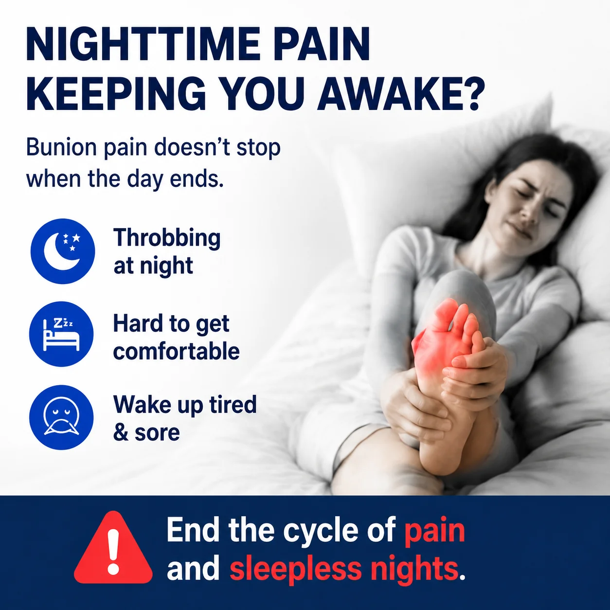 ReAlign helps end the cycle of nighttime bunion pain